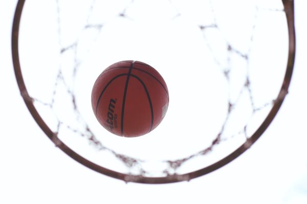 Ball through netball post